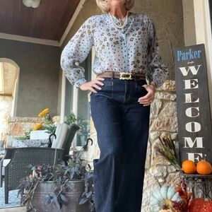 Cabi Blouse Top Polka Dots